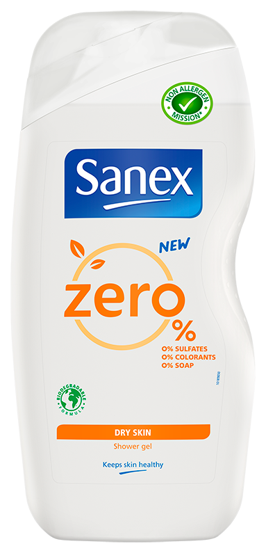Sanex Zero% Sensitive Dry Skin Shower Gel - 500ml Sanex Zero% Sensitive Dry Skin Shower Gel - 500ml