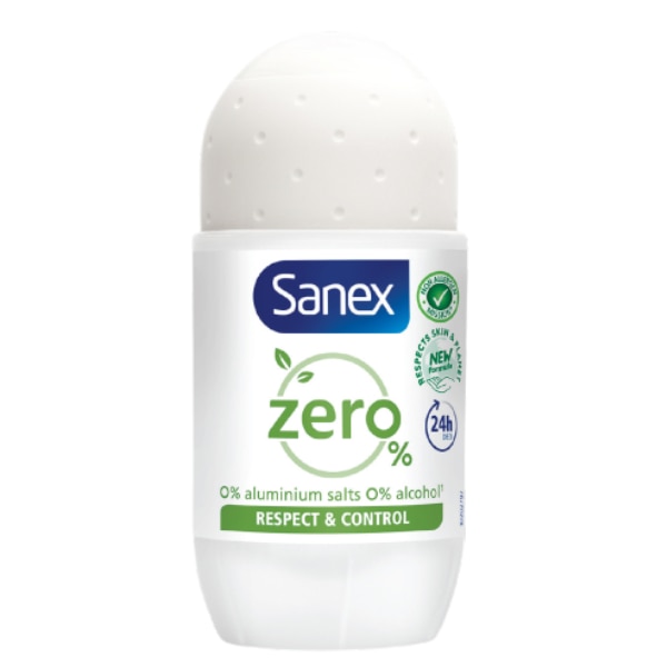 Sanex Zero% Respect & Control Deodorant - 50ml