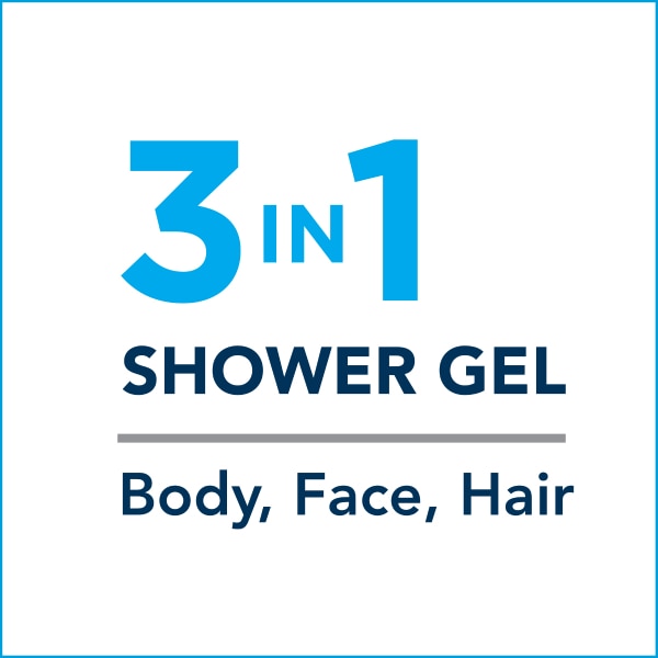 3 in 1 shower gel body, face, hair