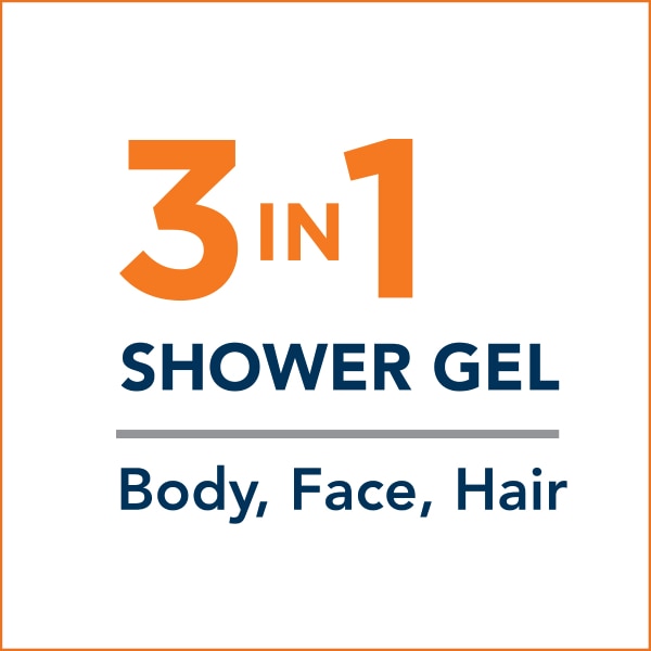 3 in 1 shower gel body, face, hair