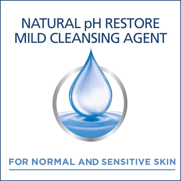 Natural pH restore mild cleasing agent 