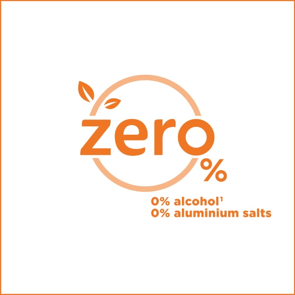 Zero alcohol and aluminum salts