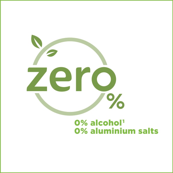 Zero alcohol and aluminum salts