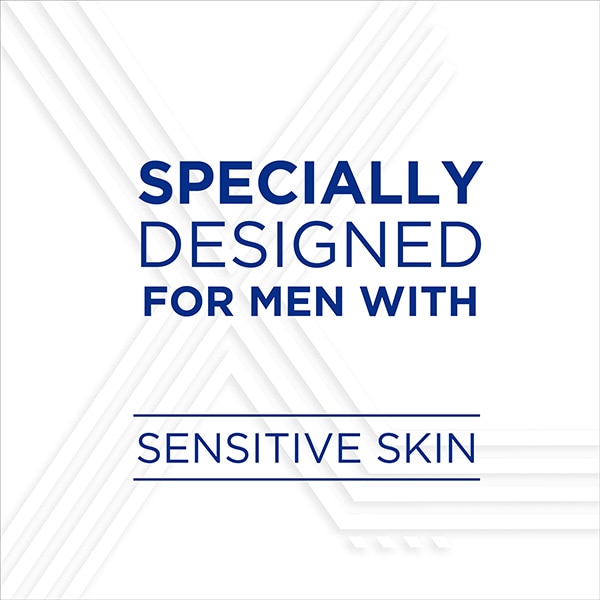 Specially designed for men with sensitive skin